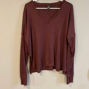 Wild Fable Wine Colored Long Sleeve S